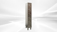 NSF 6 Door Stainless Steel Locker assembled HT-L-6