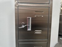 NSF 6 Door Stainless Steel Locker assembled HT-L-6