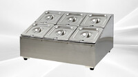 6 container 1-6 seasoning box condiment station CS16-6