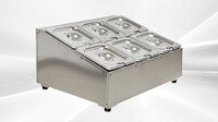 6 container 1-6 seasoning box condiment station CS16-6