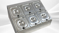 6 container 1-6 seasoning box condiment station CS16-6