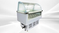 12 pan Ice Cream Gelato Display Dipping Cabinet freezer QBQ-188