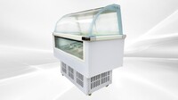 12 pan Ice Cream Gelato Display Dipping Cabinet freezer QBQ-188