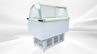 12 pan Ice Cream Gelato Display Dipping Cabinet freezer QBQ-188