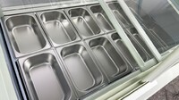 12 pan Ice Cream Gelato Display Dipping Cabinet freezer QBQ-188