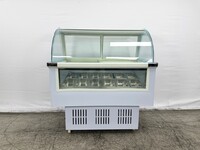 12 pan Ice Cream Gelato Display Dipping Cabinet freezer QBQ-188