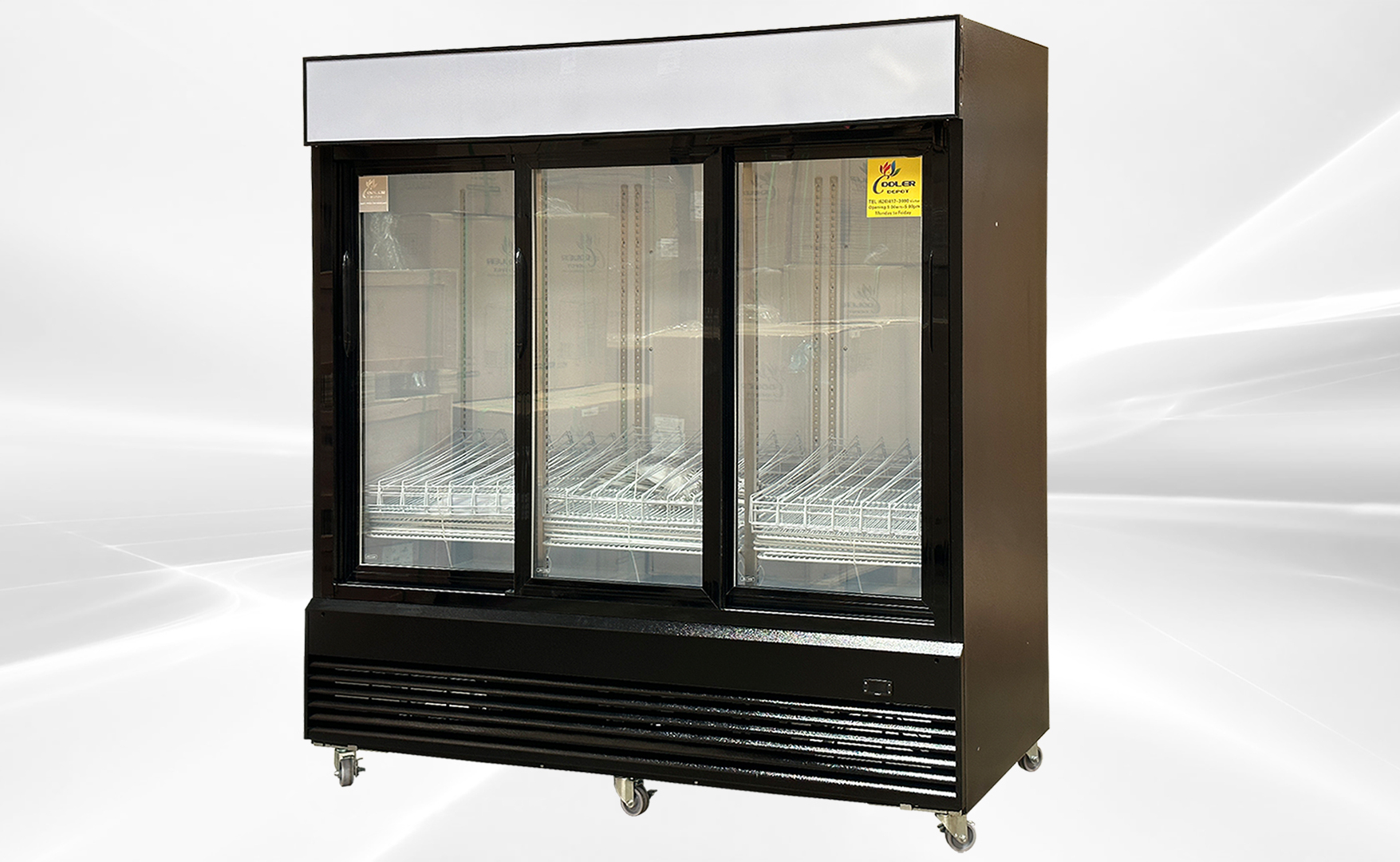NSF 78 ins slide door Merchandiser Cooler Refrigerator CSM-68RS