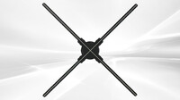 25 inches 3d Projection Rotary Screen Screenless Display Adverti