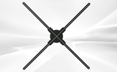 25 inches 3d Projection Rotary Screen Screenless Display Adverti