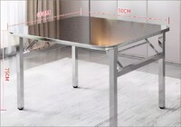 32*32 inches restaurant Folding Stainless steel Table SFT-3232