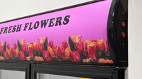NSF 48 ins Commercial Refrigerator Display Flowers 48G-SW-FL