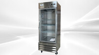 NSF Glass Door Stainless Steel Commercial Freezer CFD-1FFGSS