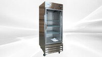 NSF Glass Door Stainless Steel Commercial Freezer CFD-1FFGSS