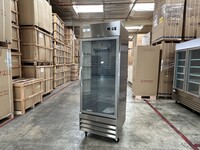 NSF Glass Door Stainless Steel Commercial Freezer CFD-1FFGSS