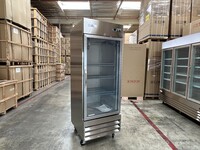 NSF Glass Door Stainless Steel Commercial Freezer CFD-1FFGSS