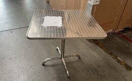 Clearance Stainless steel outdoor table 36*36 ins 12196