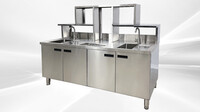 NSF Bar Bubble Tea WorkStation Hot and Cold Water HT-M-1800