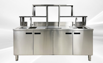 NSF Bar Bubble Tea WorkStation Hot and Cold Water HT-M-1800
