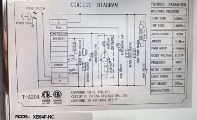 NSF Commercial Reach In 2 Door Freezer XB54F