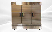 NSF Stainless Steel Reach-In Commercial 3 door freezer CFD-3FF
