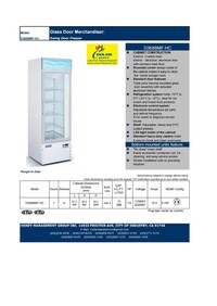 NSF One glass door freezer Merchandiser SS door D368BMF