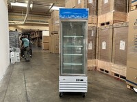 NSF One glass door freezer Merchandiser SS door D368BMF