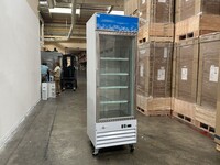 NSF One glass door freezer Merchandiser SS door D368BMF