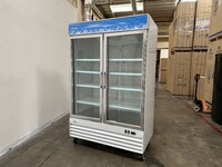 NSF 53 ins Two glass door freezer SS door D1.2BM2F