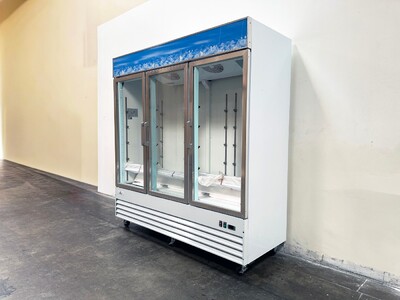 NSF 3 Glass Door Freezer Merchandiser Frozen food SD1.9L3