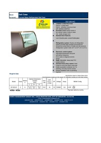 NSF 48 ins Deli refrigerator case DC120