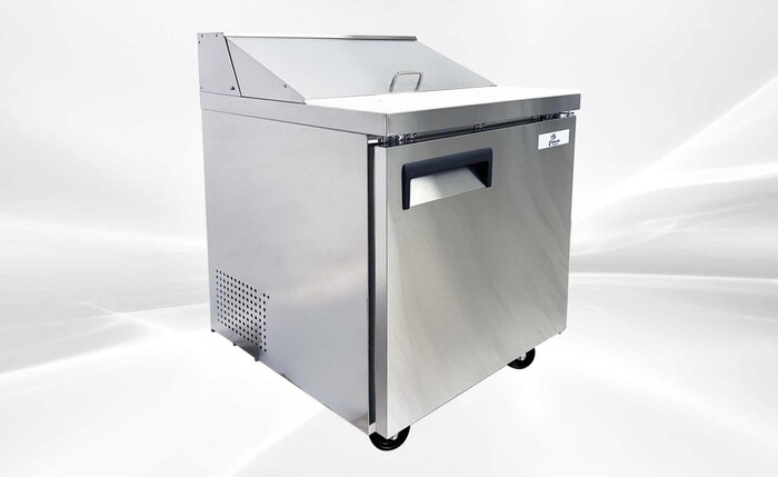 NSF ETL Sandwich Prep Table 27 ins Refrigerator SCL1-E-HC