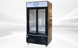 NSF 40 inches Two Slide glass Door Refrigerator ESM-33SR