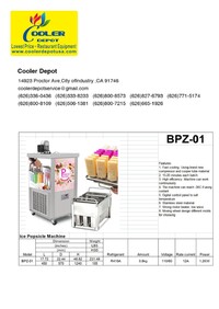 Popsicle Maker Commercial Machine Ice Pop BPZ-01