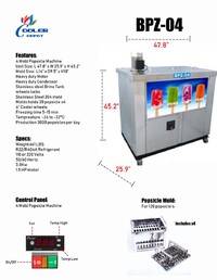 Commercial Popsicle Machine ice pop maker BPZ-04