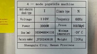 Commercial Popsicle Machine ice pop maker BPZ-04