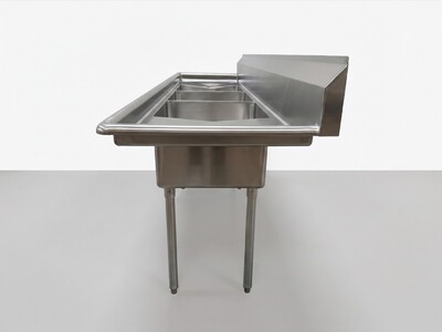 90 ins Stainless Steel 3 Compartment Sink NSF HN-C3T181812-18LR