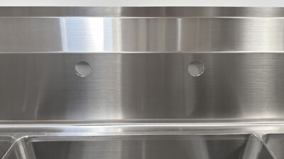 90 ins Stainless Steel 3 Compartment Sink NSF HN-C3T181812-18LR