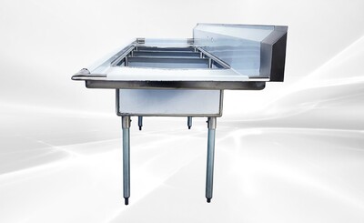 102 in Stainless Steel 3 Compartment sink NSF HN-C3T182412-24LR