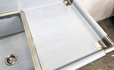 102 in Stainless Steel 3 Compartment sink NSF HN-C3T182412-24LR