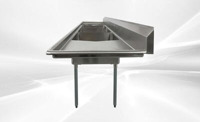 120 in Stainless Steel 3 Compartment sink NSF HN-C3T242412-24LR