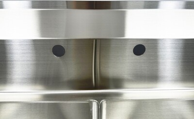 120 in Stainless Steel 3 Compartment sink NSF HN-C3T242412-24LR