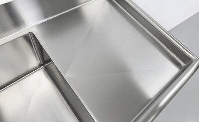 120 in Stainless Steel 3 Compartment sink NSF HN-C3T242412-24LR
