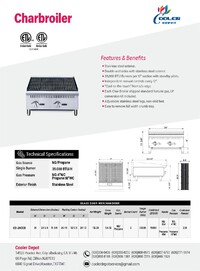 NSF 24 ins Heavy Duty Radiant Broiler CCCB24