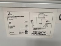 NSF -65°C 9.2 cu ft Laboratory Ultra Lab Freezer 65W300
