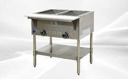 steam table NSF 2 pan gas warmer  aerohot CD-GBM-2