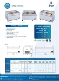 NSF 56 ins Supermarket Grocery Freezer WD-500Y
