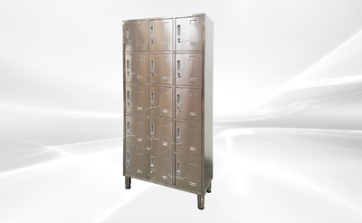 NSF 15 Door Stainless Steel Locker assembled HT-L-15