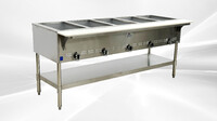 steam table 5 pan warmer sneeze guard NSF GBM-5