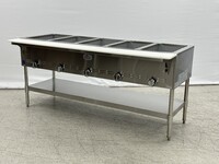 steam table 5 pan warmer sneeze guard NSF GBM-5