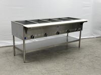 steam table 5 pan warmer sneeze guard NSF GBM-5